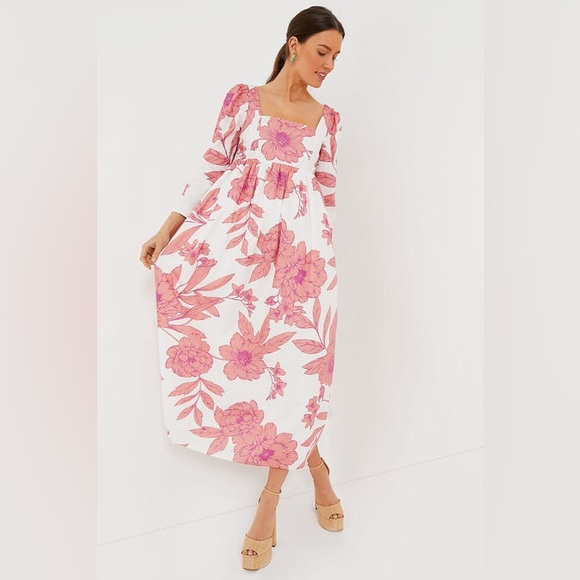 Tuckernuck Hyacinth House Floral Pink Dress - Picture 3 of 10